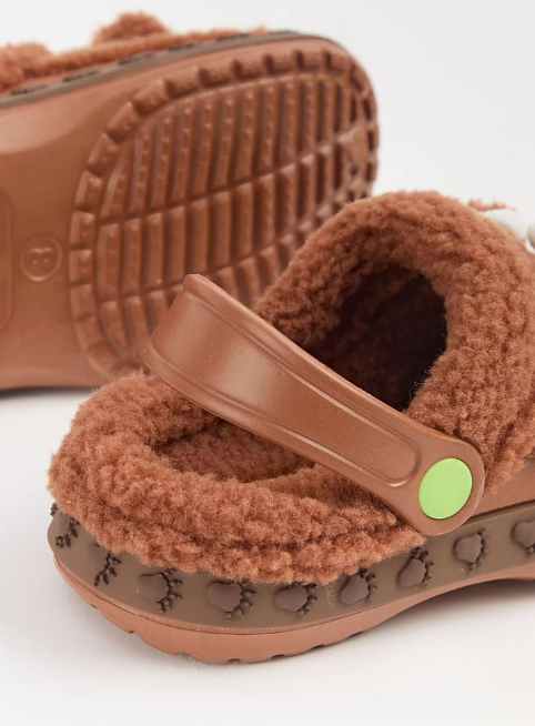 George The Gruffalo Faux Fur Clogs