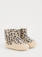 George Leopard Print Faux Fur Lined Slipper Booties