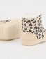 George Leopard Print Faux Fur Lined Slipper Booties