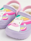 George Lilac Unicorn Fleece Lined Clogs