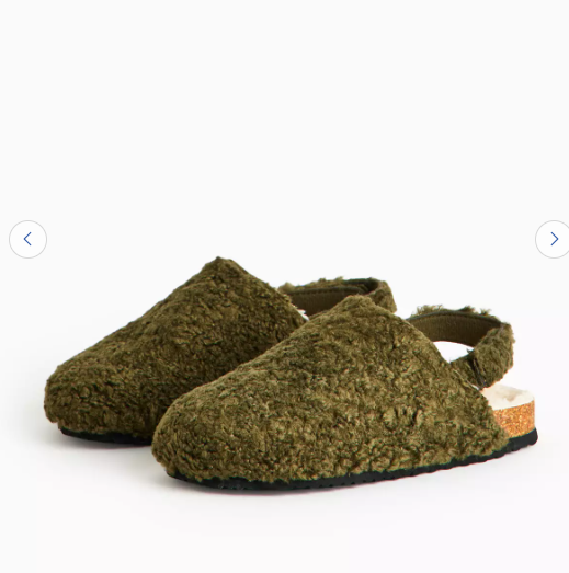 Tu Clothing Borg Ankle Strap Footbed Mules