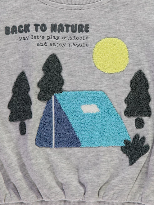 George Marl Boucle Camping Sweatshirt & Trouser Set