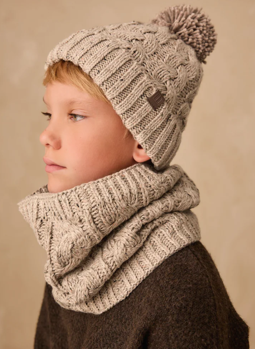 Next Neutral Cable Knit Snood