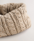 Next Neutral Cable Knit Snood