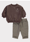 George Sweatshirt & Checked Trouser Set