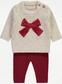George  Bow Chunky Knitted Jumper & Trouser Set