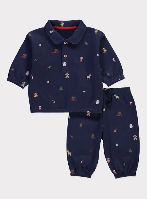 George Polo Top & Trouser Set