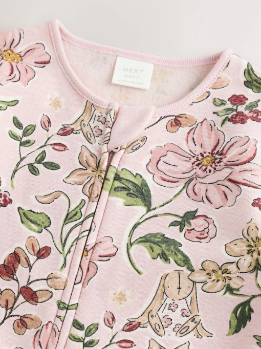 Next Floral Fleece Lined Sleepsuit