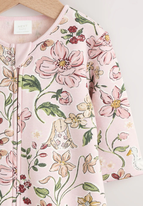 Next Floral Fleece Lined Sleepsuit