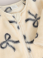 Next Bow Print Fleece Sleepsuit