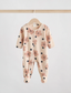 Next Flower Print Fleece Sleepsuit