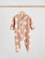 Next Heart Print Fleece Sleepsuit