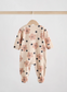 Next Flower Print Fleece Sleepsuit