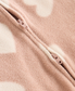 Next Heart Print Fleece Sleepsuit