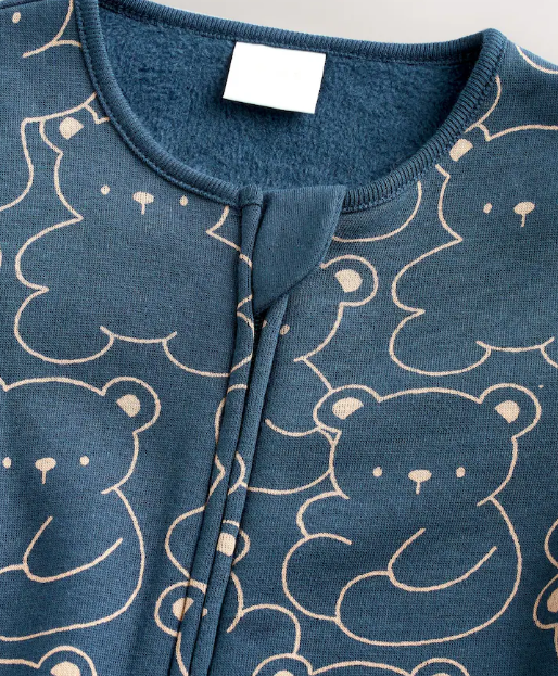 Next Bear Print Sweat Sleepsuit