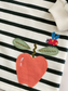 Next Apple Print Fleece lined long Sweat Shirt