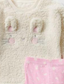 Matalan Bunny Print Sherpa Shirt and Trouser Set