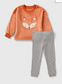 Matalan Fox Face Velour Shirt and Trouser Set