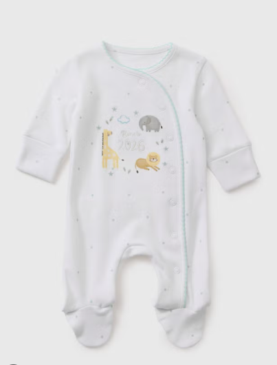 Matalan "Born in 2026" Sleepsuit
