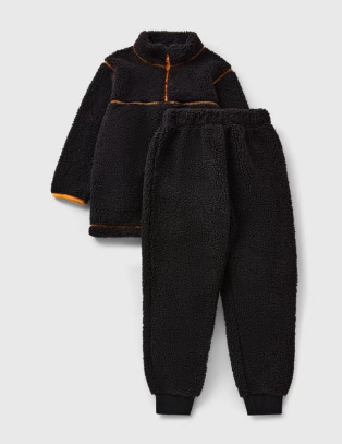 Matalan Sherpa Shirt with Trouser Set