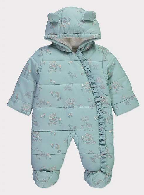 George Woodland Mouse Hooded Pramsuit