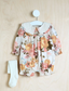 George Floral Collared Romper & Tights Set