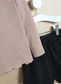 George Frill neck long Sleeve Top and Black Skort Set