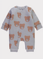 George Teddy Zip Fasten Wadded Sleepsuit