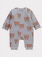 George Teddy Zip Fasten Wadded Sleepsuit