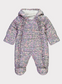 George Lilac Floral Frill Hooded Pramsuit