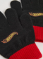 George Hot Wheels Black Hat Scarf and Gloves Knitted Set