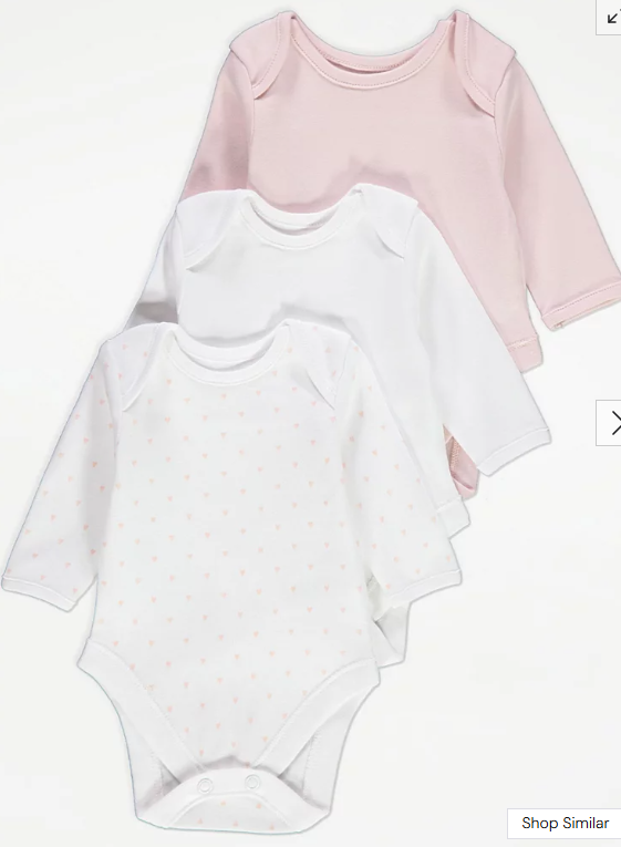 George pack of 3 long Sleeves Bodysuits