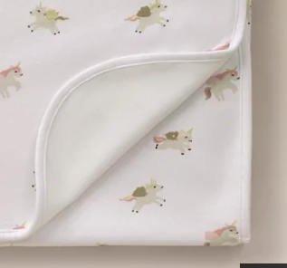 George Baby Unicorns Print Fleece Blanket