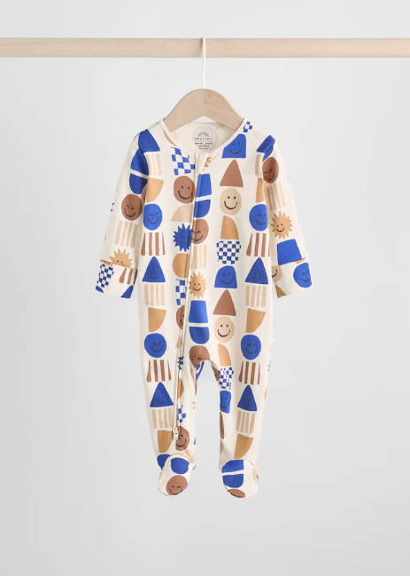 Next Smily Beige Sleepsuit