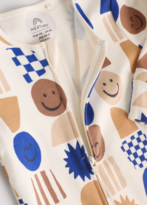 Next Smily Beige Sleepsuit