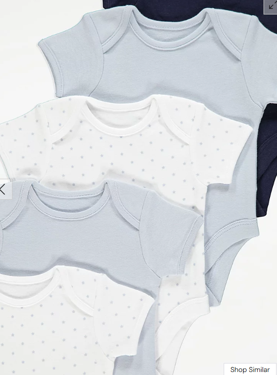 George pack of 5 Bodysuits