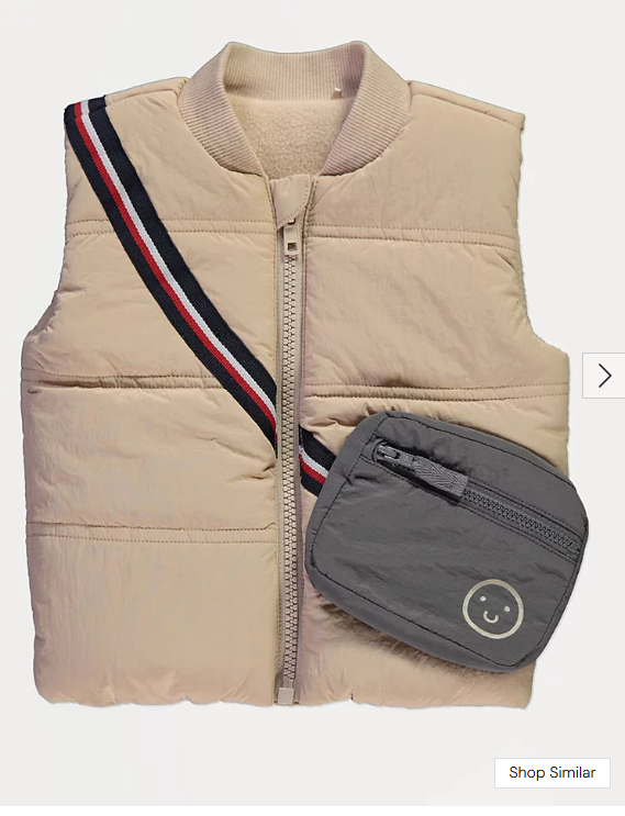 George Puffer Jacket with attach Strap Bag