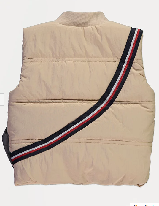 George Puffer Jacket with attach Strap Bag
