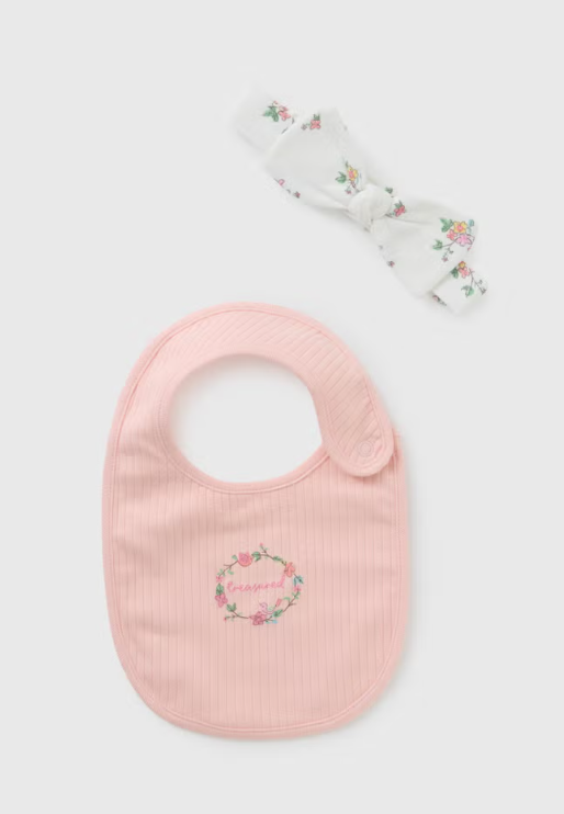 Matalan Bib & Headband Set
