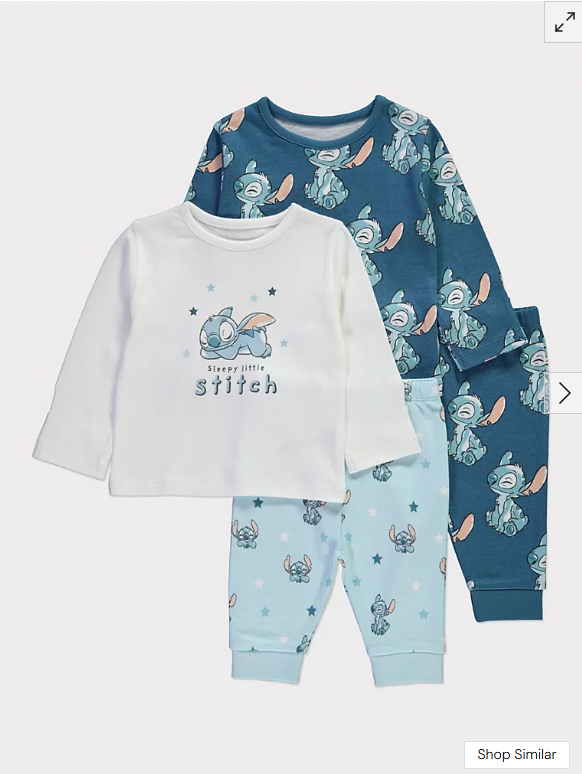 George Disney Lilo and Stitch Long Sleeve Pyjama