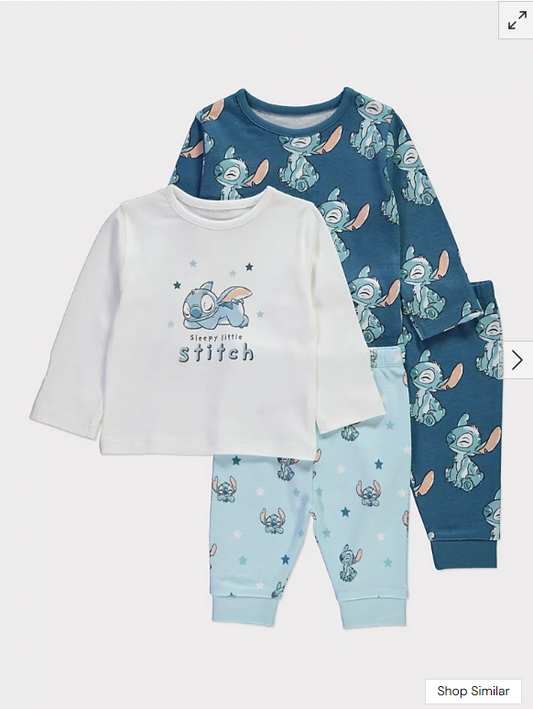 George Disney Lilo and Stitch Long Sleeve Pyjama