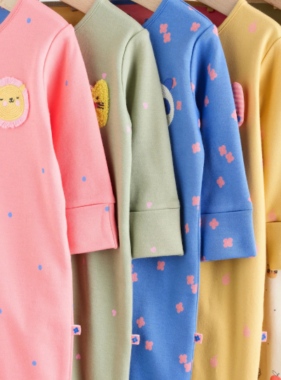 Next Appliqué Bunny Face Sleepsuit