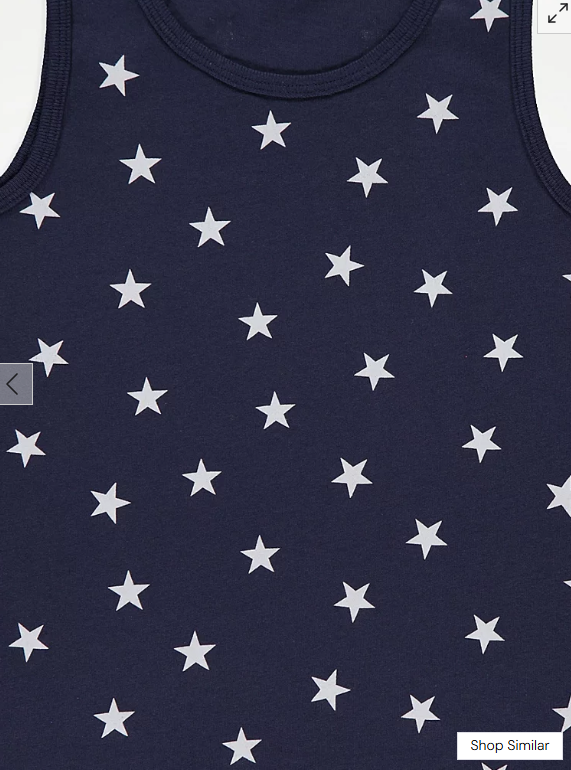 George pack of 5 Star and Stripe Vests