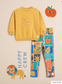George Star Embroided Sweatshirt and Leggings Set