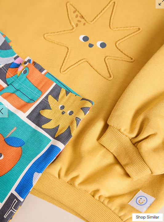 George Star Embroided Sweatshirt and Leggings Set