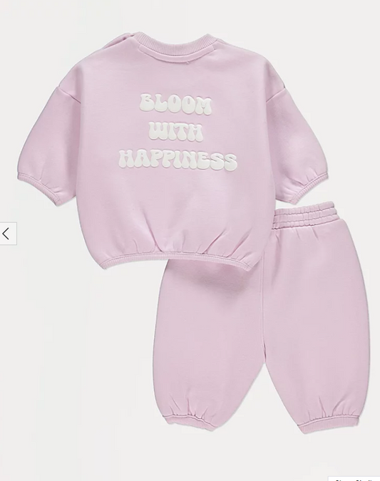George Lilac Bloom Sweatshirt & Trouser Set