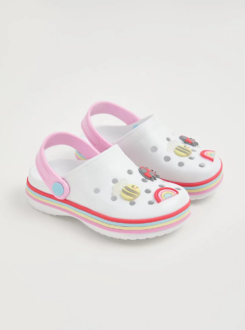 George Rainbow Badge Chunky Clogs