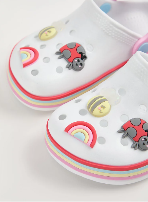 George Rainbow Badge Chunky Clogs