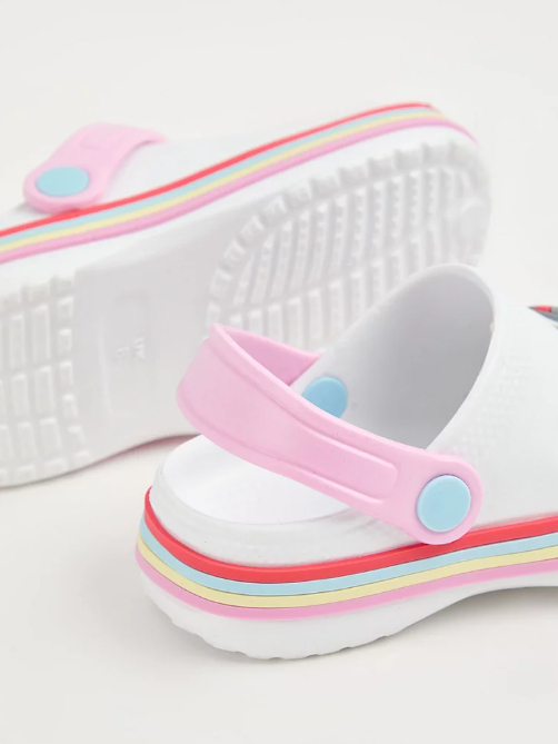 George Rainbow Badge Chunky Clogs