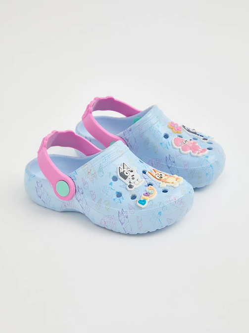 George Bluey character pastel clogs